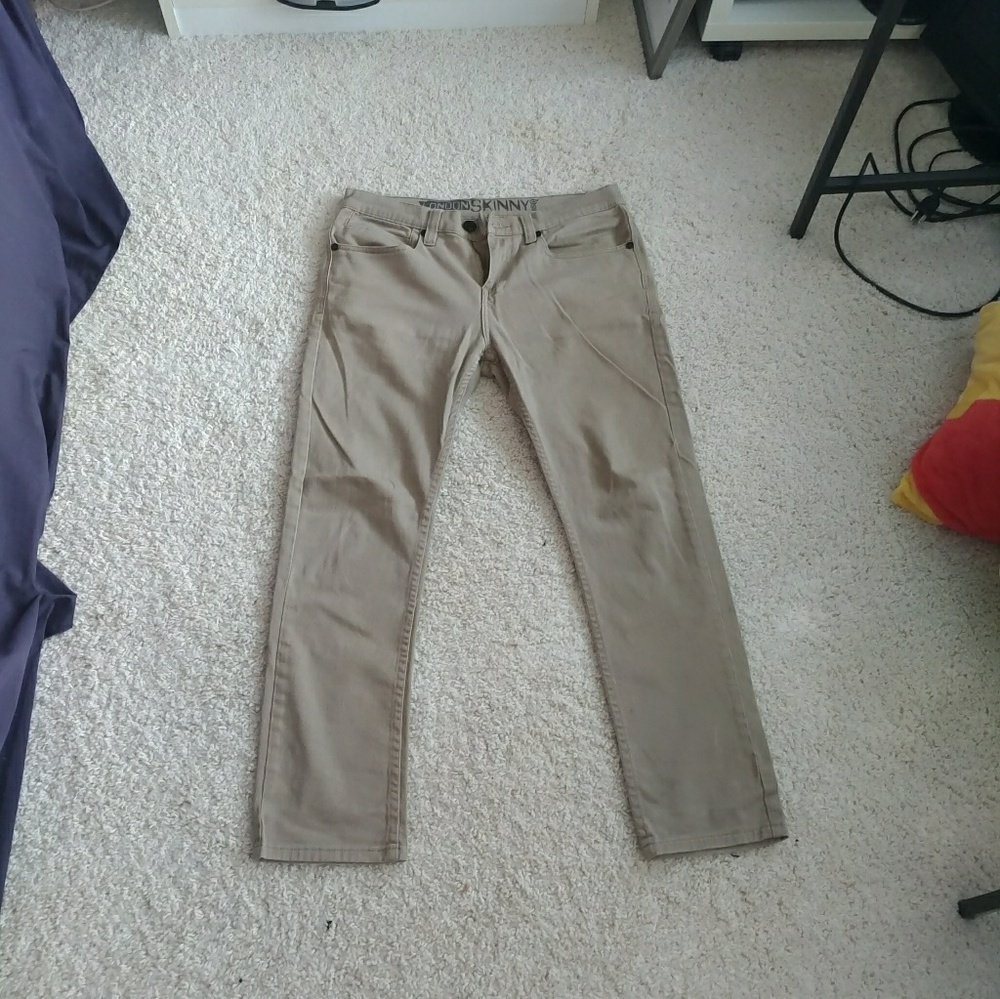 RSQ London Skinny Men's Jeans Tan Color 34W x 30L